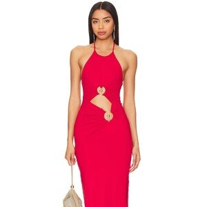 Bardot Never Maxi Red Dress